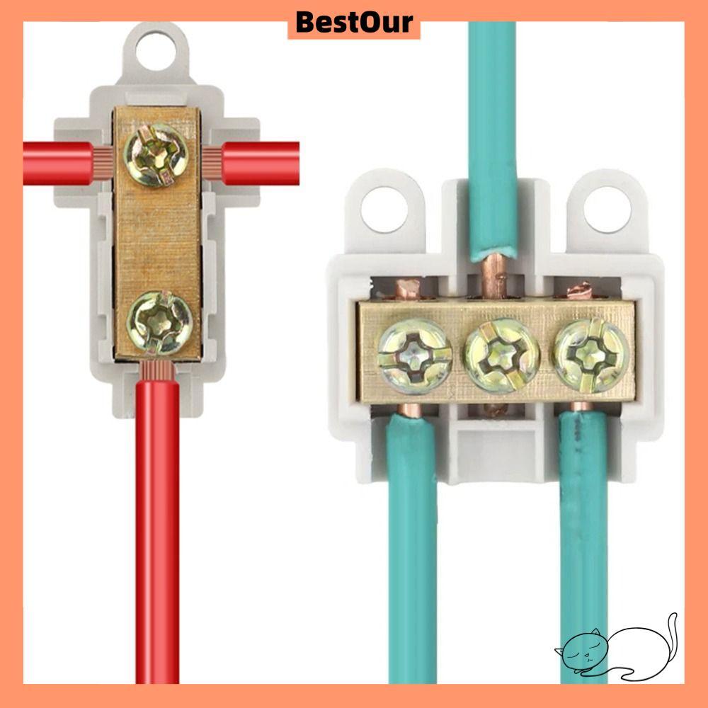 BESTOUR เทอร์มินัลสาขาแรงสูง ตัวแยกสากล ขั้วต่อสายไฟ กล่องแยกสายไฟด่วน