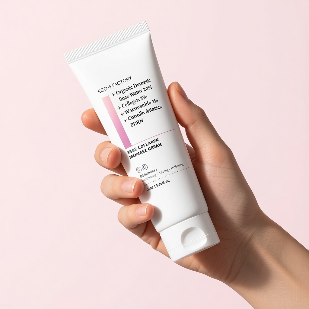 [eco + factory] Rose Collagen Glow Gel Cream, 40ml, 1pc | คอลลาเจน | เรืองแสง | ความยืดหยุ่น | เค-คว