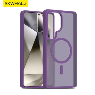SAMSUNG BKWHALE Magnetic Matteเคสโทรศัพท์สําหรับSamsung Galaxy S26 S25 S24 S23 Ultra + S25FE S24FE S25 Edge S24 S23 FEกันกระแทกเคสโทรศัพท์
