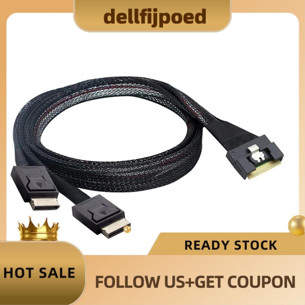 delfijpoedServer Data Cable Server Data Cable High Quality Slim Sas SFF-8654 8i to Oculink SFF-8611 
