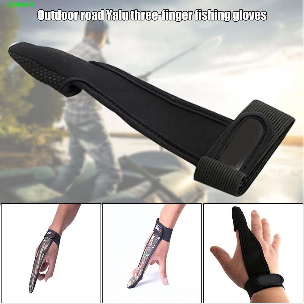 SONAR ถุงมือตกปลา Breathable ลื่น Bare ปลายนิ้วเครื่องมือตกปลาสายควบคุมถุงมือ Surfcasting อุปกรณ์ตกปลา