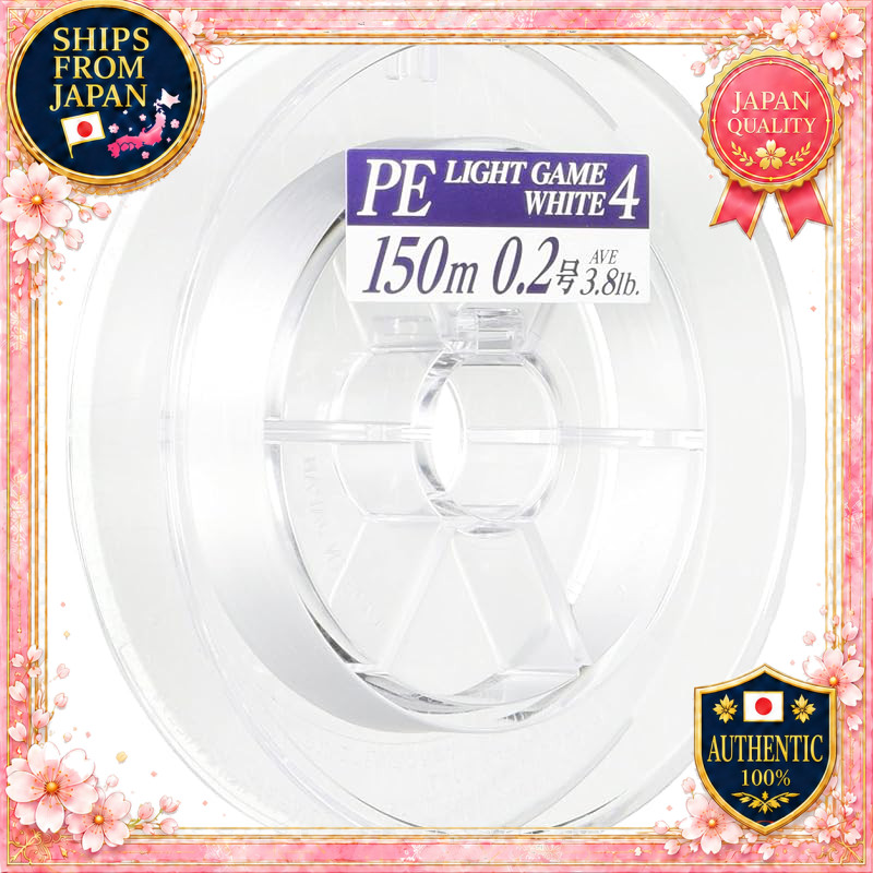 YAMATOYO PE Line PE Light Game 150m 4 Strands White