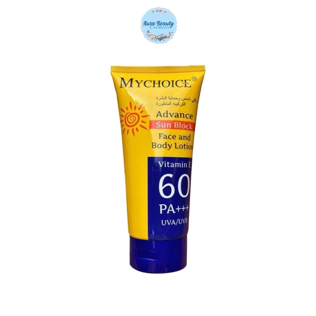 My Choice Advanced Sun Block Lotion 150 g โลชั่นกันแดดมายช้อยส์ กันแดด 2 IN 1 สำหรับผิวหน้าและผิวกาย