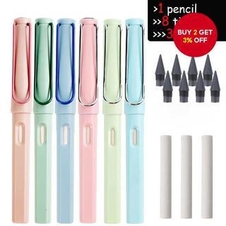 Eternal HB Pencil Set 12PCS Cute Pencils With Built-In Eraser Metal-Tipped Art Sketch Pen For Student School