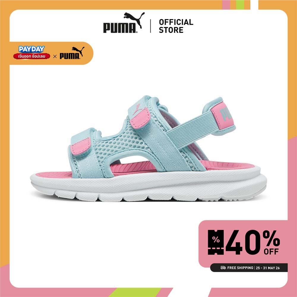 PUMA Kids รองเท้าแตะสำหรับเด็ก PUMA Evolve สีฟ้า - 38914709