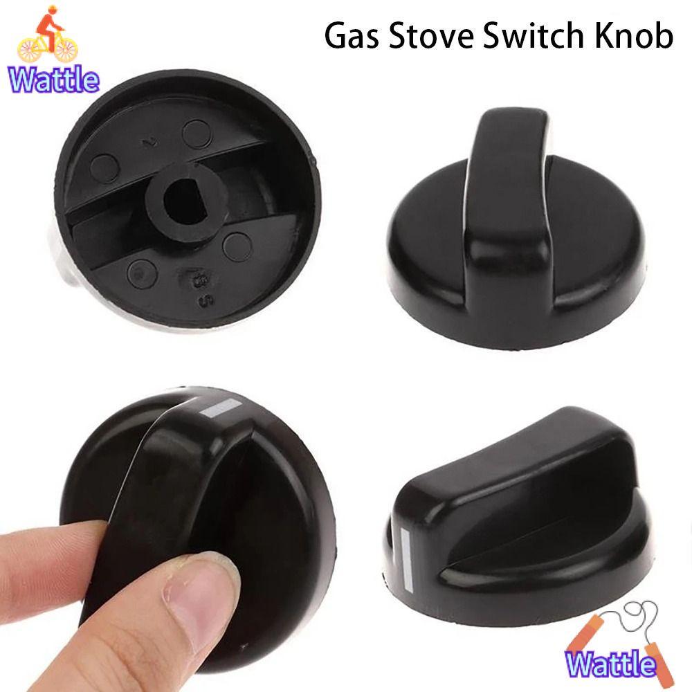WATTLE 1/2/5Pcs เตาแก๊สปุ่มควบคุม,พลาสติกเตาอบ Hob Knobs, 8 มม.ทั่วไปสําหรับ Benchtop Burner เปลี่ยนปุ่มสวิทช์