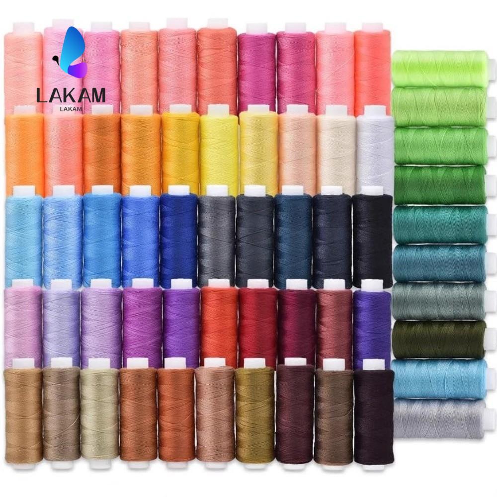 LAKAM ชุดด้ายเย็บผ้า 6 ชิ้น/แพ็ค, ชุดเย็บผ้า DIY มัลติฟังก์ชั่นมืออาชีพ, อุปกรณ์เย็บผ้าด้ายปักถักร้อยทนทาน