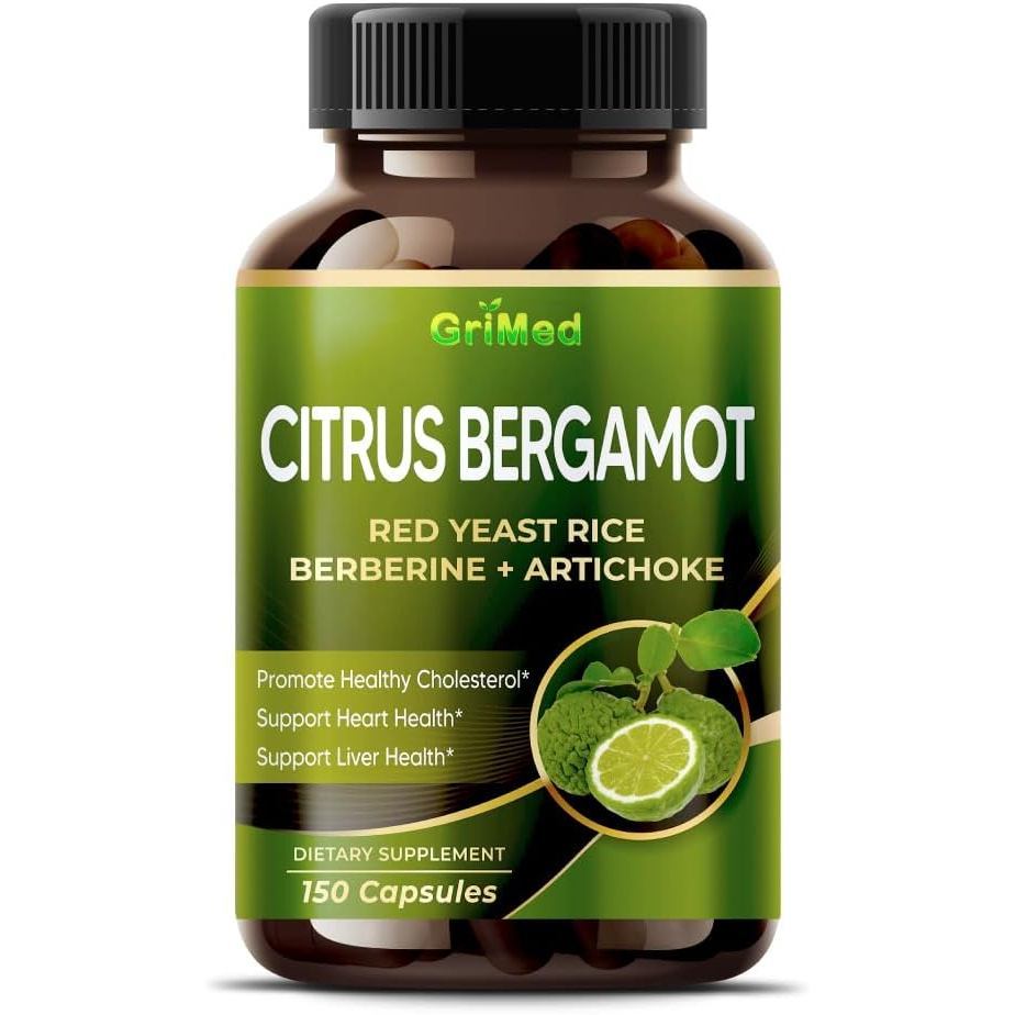 CitrusBergamotwithRedYeastRice,Garlic,Aอาร์ติโช้คเพื่อสุขภาพคอเลสเตอรอล,HeartHealth(150Count(Packof1