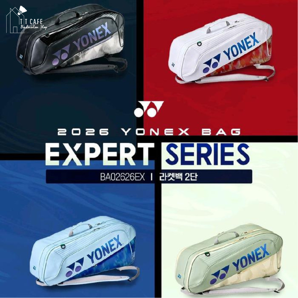 YONEX EXPERT RACQUET BAG BA02626EX กระเป๋าแร็คเก็ต สำหรับแข่งขันขนาดกลางสามารถใส่แร็คเก็ต 6 ไม้ พร้อมสายสะพานหลัง