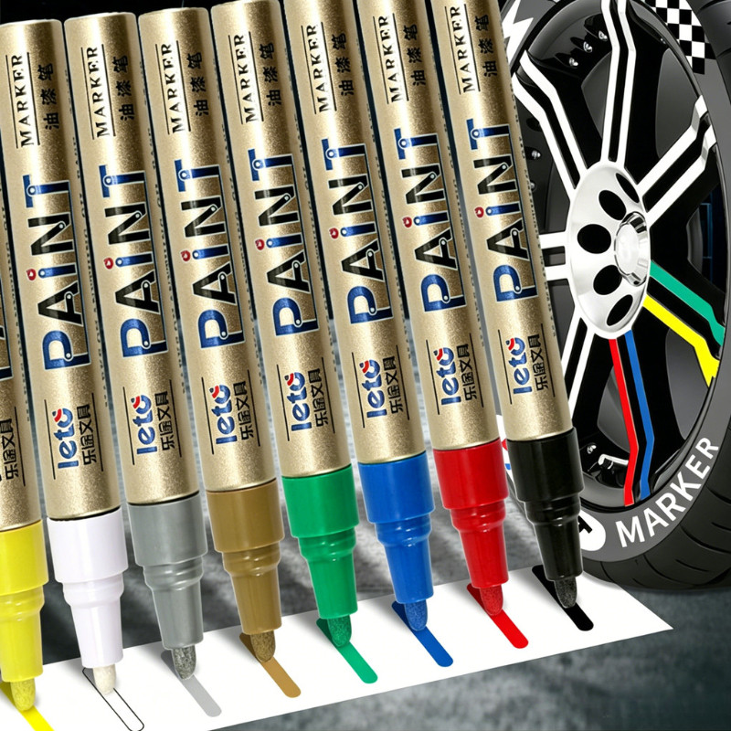 ปากกาสีโลหะ 2.0 มม.ปากกาสัมผัสกันน้ํา Art Graffiti Marker ปากกา