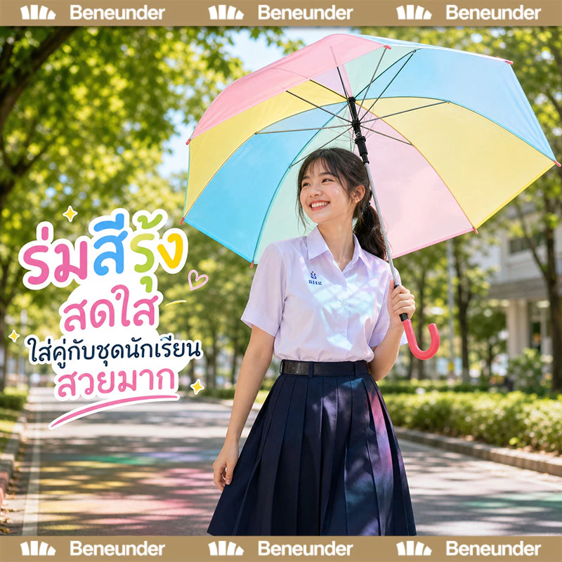 YTL ร่มใสพับได้ 3 ตอน