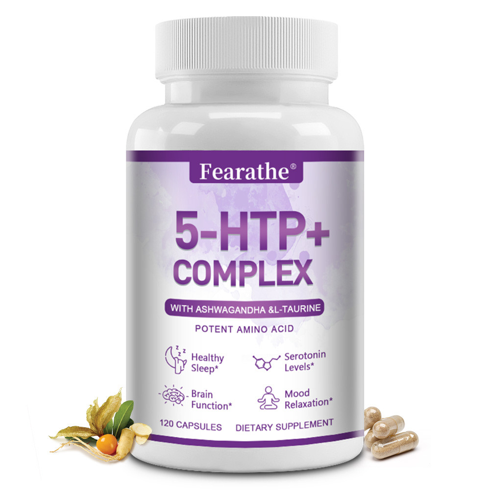 ผลิตภัณฑ์เสริมอาหาร Fearathe 5-HTP+COMPLEX พร้อมวิตามินบี 6 รองรับอารมณ์เพื่อสุขภาพ รองรับความรู้ความเข้าใจของสมอง หน่วยความจําและเข้มข้น