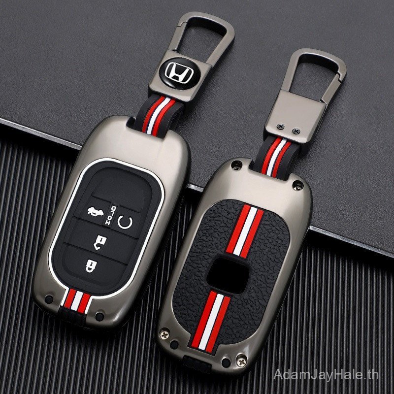 เคสกุญแจรีโมท ทำจากโลหะผสมสังกะสี สําหรับรถยนต์ Honda 2022 Pilot Accord Civic RS CRV FE Freed ของแต่