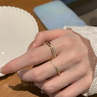 แหวน แหวนคู่รัก แฟชั่น มินิมอล ins สไตล์เกาหลี major วินเทจ สวย หน้าเปิด มุก พร้อมส่ง