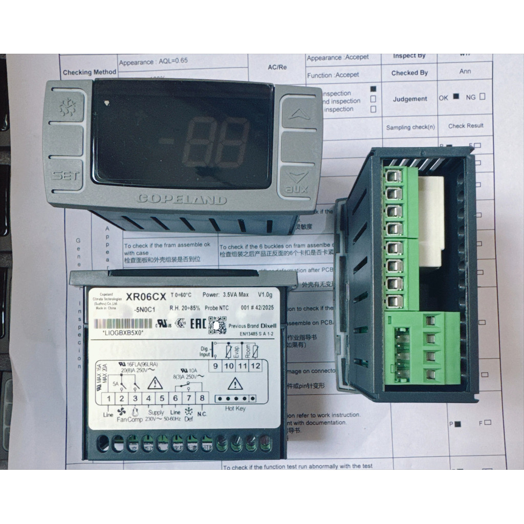 Dixell XR06CX ยี่ห้อใหม่ Elf เครื่องควบคุมอุณหภูมิอิเล็กทรอนิกส์ตู้เย็น Thermostat ตู้แช่แข็ง Thermo