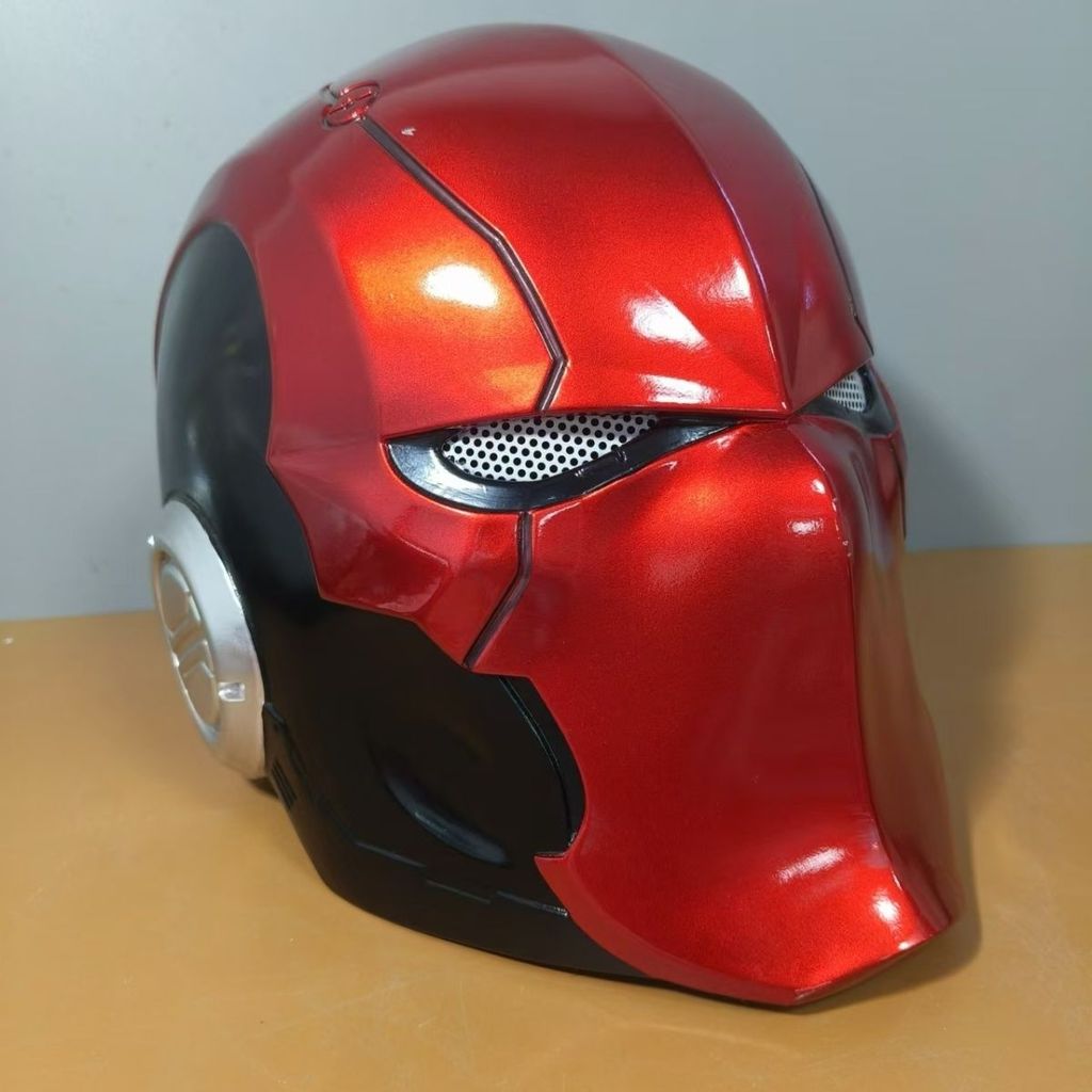 New Halloween Red Hood Batman Helmet Red Hat Fire Magic Mask Props
