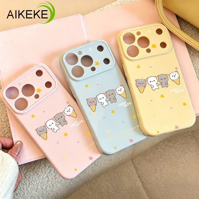 น่ารักหวานกรวย Kitty เคสโทรศัพท์สําหรับ Huawei Nova 15 14 13 12 Lite Pro Ultra 11 P30 Pro สีลูกกวาด Lateral Love Heart Cover Anti-fall Soft Casing