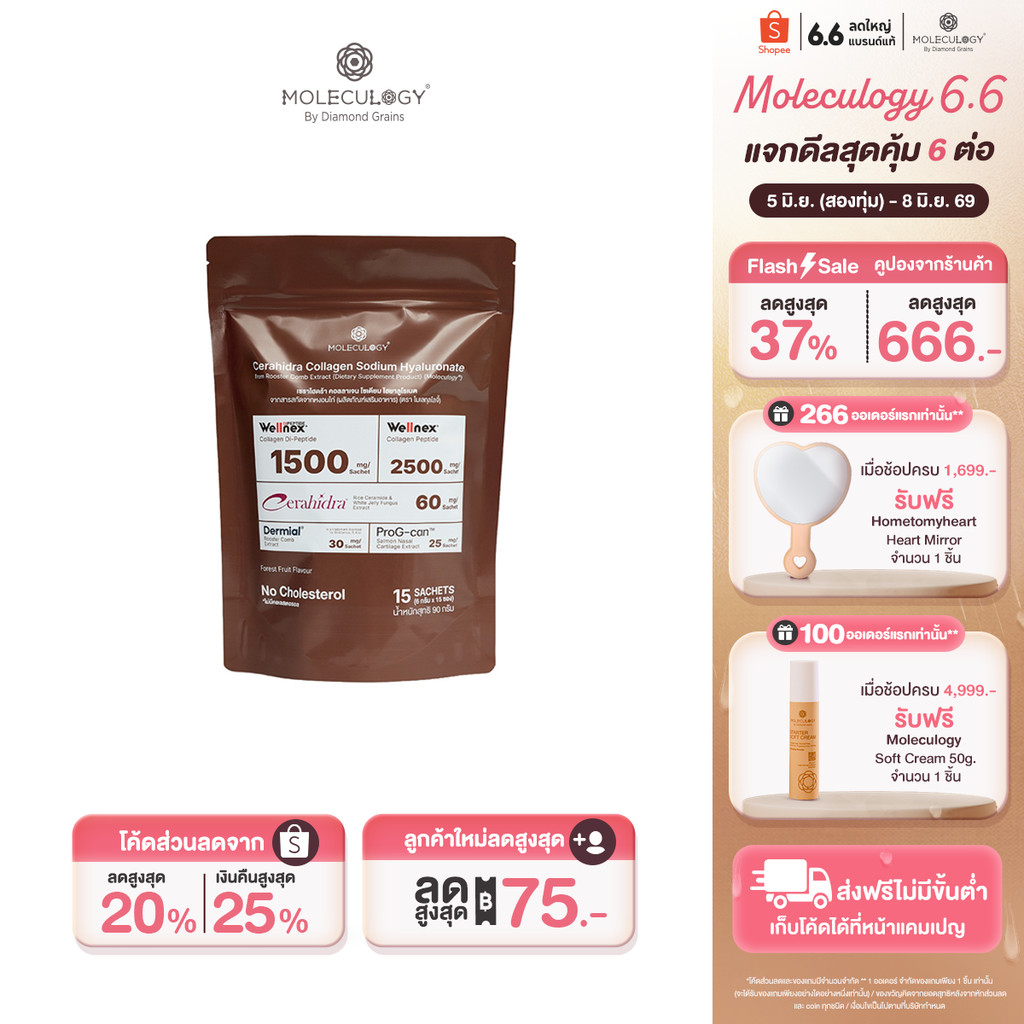 Moleculogy CeraHidra Collagen (15ซอง)