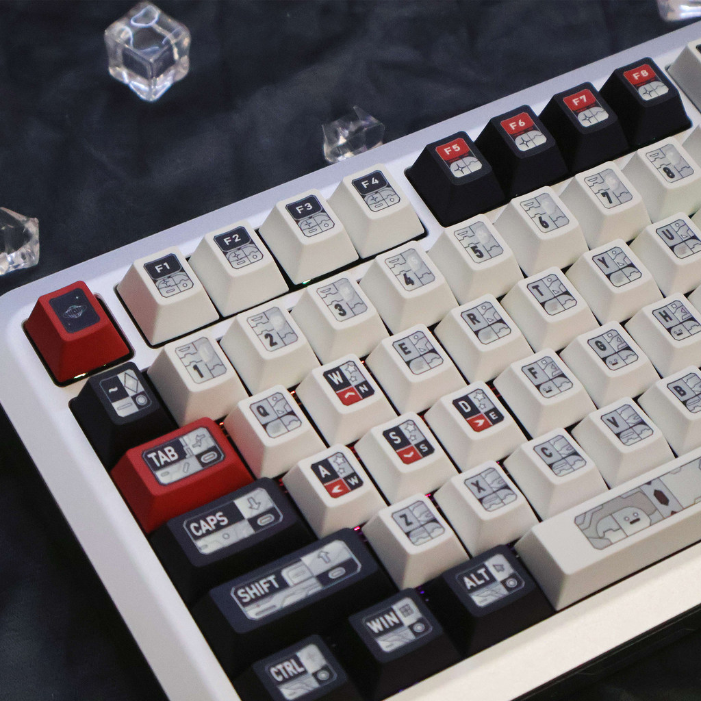 Star Trek Keycaps PBT วัสดุโปรไฟล์เชอร์รี่ 1.7 มม.หนา Dye Sublimation คีย์บอร์ดเครื่องกล Keycaps