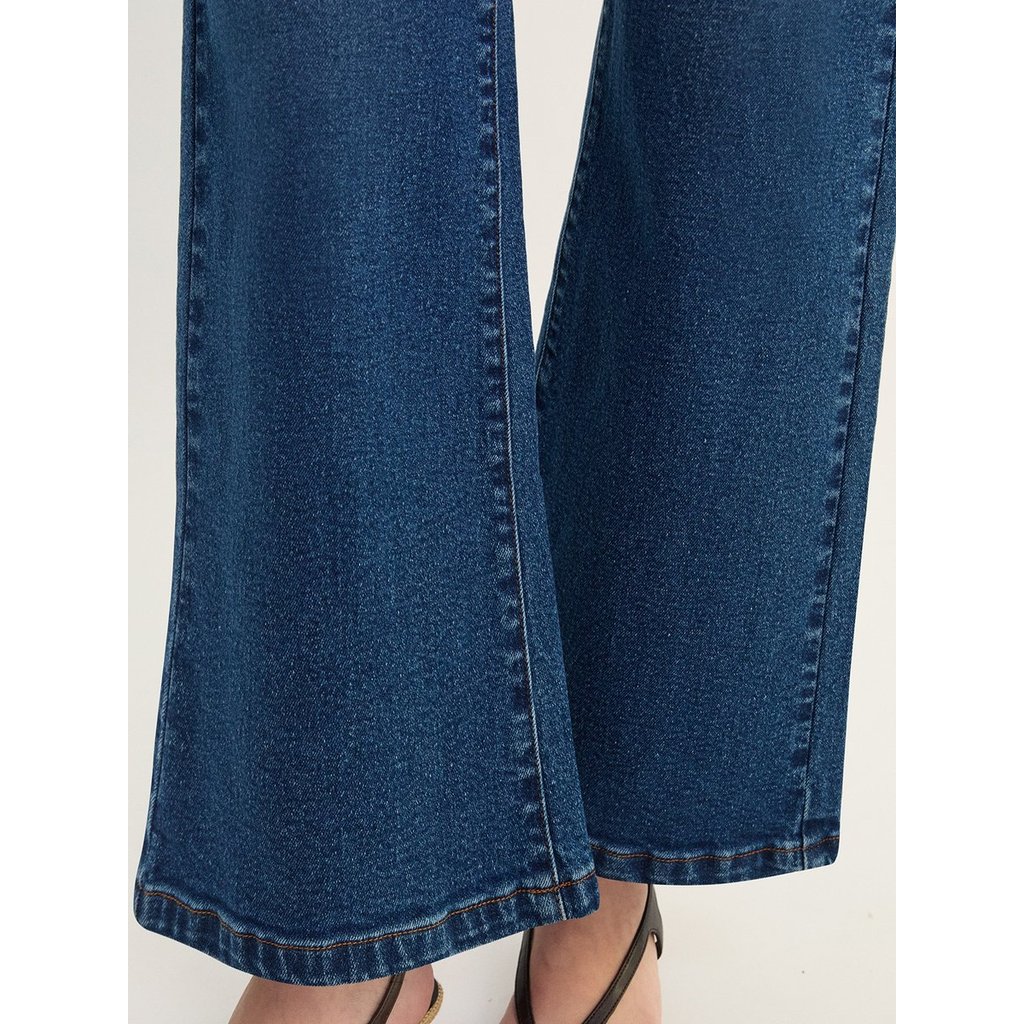 [Pomelo] กางเกงยีนส์ขาบานเอวสูง / High Rise Flare Jeans — صورة 5