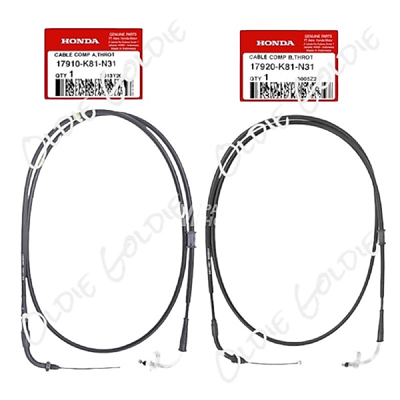 17910-K81-N31 17920-K81-N31 Upper คันเร่งสาย Beat Street K81 Scoopy Fi eSP LED K93 แหวน 12