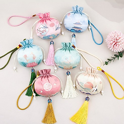 Traditional Picture Book Scented Pouch Lucky Pouch 6-Piece Set