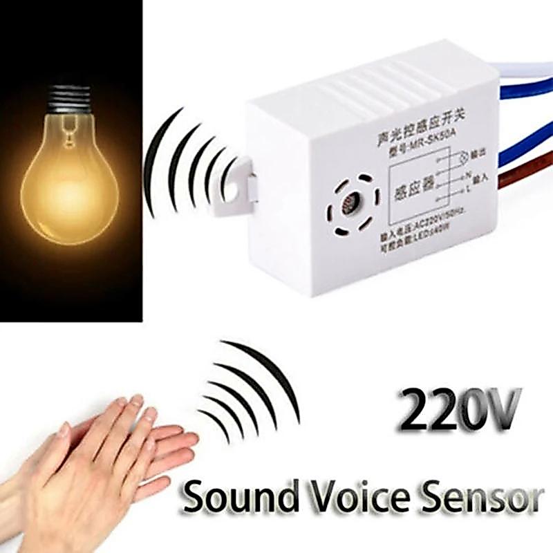 [LightHive] สวิตช์เซ็นเซอร์เสียง 220V เครื่องตรวจจับสวิตช์เปิดปิดอัตโนมัติอัจฉริยะในร่ม (TH)