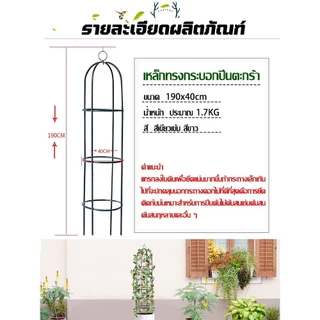 PERDKPAPA สูง190cm ไม้เลื้อย ซุ้มกุหลาบ พืชโครงไม้เลื้อย อุปกรณ์ตกแต่งสวน เหมาะสำหรับเถาวัลย์และพืชคืบคลาน