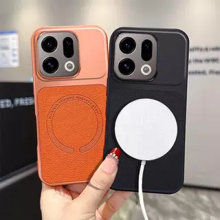 YJD สําหรับ OPPO ค้นหา X9S X9 Pro TPU รูปแบบผิวธรรมดาแม่เหล็กดึงดูด Anti-Drop เคสโทรศัพท์