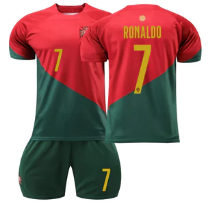 ⚽️Portugal CR7 เสื้อบอลโปรตุเกส 2026 เหย้า เบอร์ 7 Cristiano Ronaldo ชุดเต็ม ผู้ชาย เด็ก