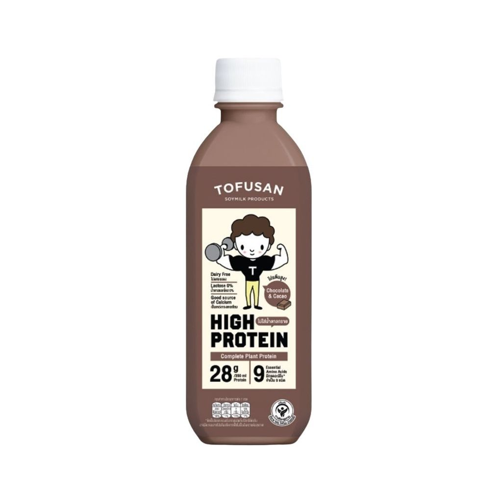 โทฟุซัง นมถั่วเหลืองโปรตีนสูงน้ำตาล0% Tofusan Hi-Protein 0% Sugar 350ml.