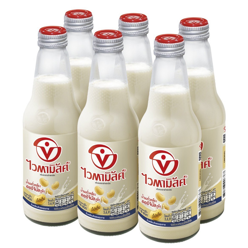 ไวตามิ้ลค์ทูโกน้ำนมถั่วเหลืองสูตรออริจินัล 300มลแพค 6 Vitamilk Togo Soymilk Original 300ml Pack 6 [8851028140054 ]