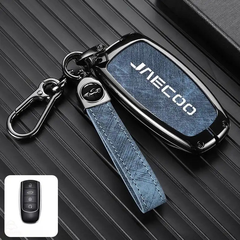 สังกะสีอัลลอยด์รถ Remote Key สําหรับ Chery Omoda C5 ev Omoda 5 OMODA6/8 JAECOO J7 , Key Protector Ke