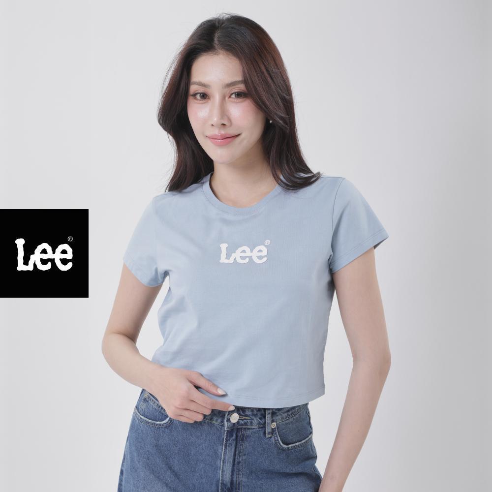LEE เสื้อยืดแขนสั้นผู้หญิง รุ่น LE F125WTSSC05 สีฟ้า