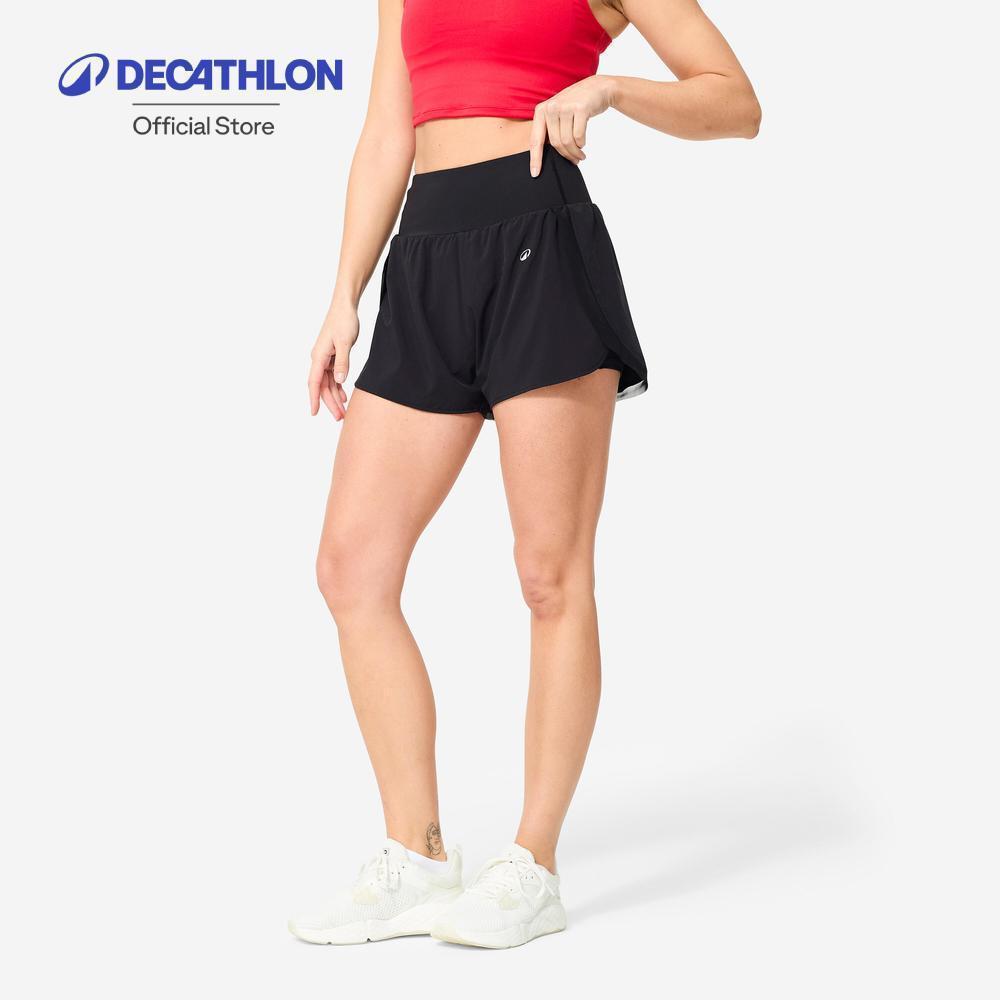 Decathlon Cn 2In1 Short 500 กางเกงขาสั้นแบบ 2-In-1 รุ่น 500 - Black