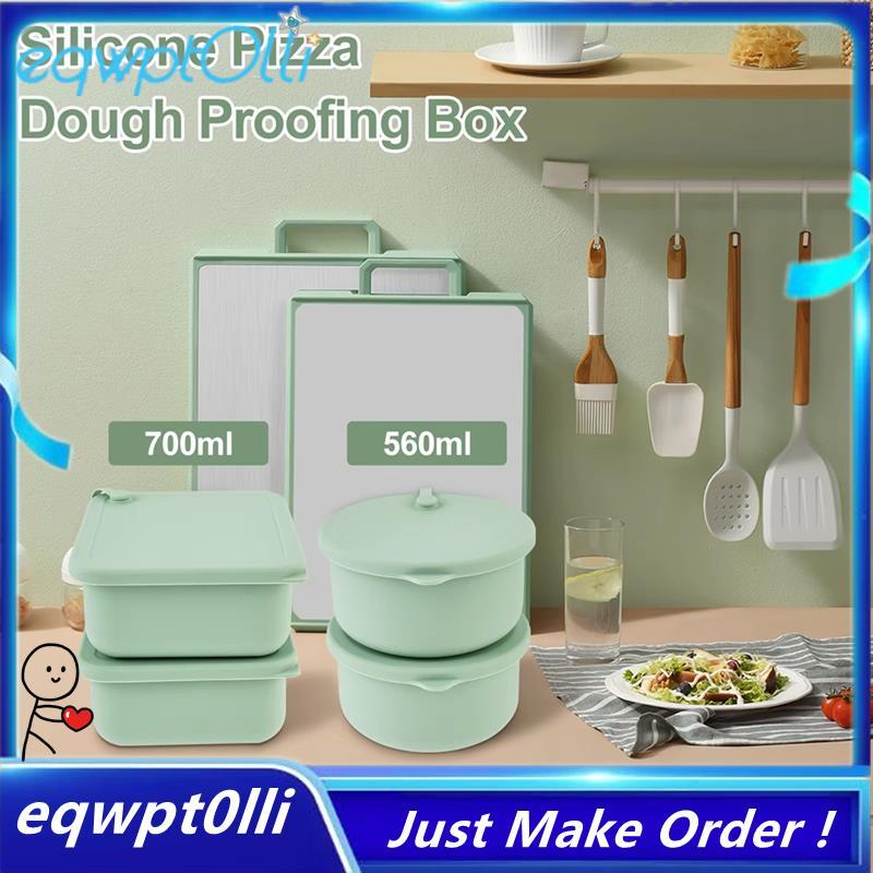 ^eQQ^2 Pack Pizza Ball Box Heat Silicone Pizza Dough Box B