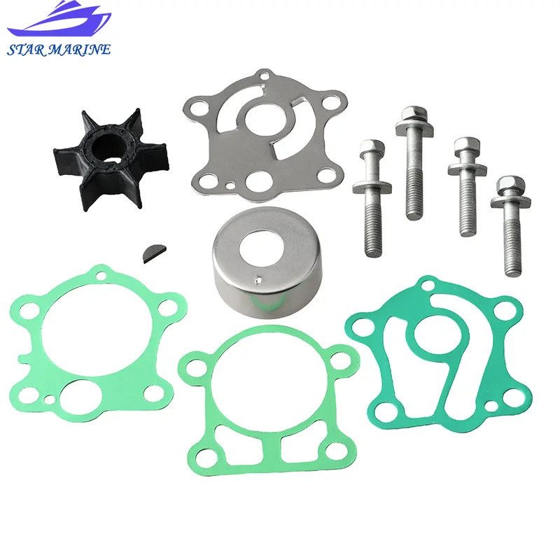 FW 6J8-W0078 ปั๊มน้ําชุดใบพัดสําหรับ Yamaha Outboard เรือ 4T F15 F30 6J8-W0078-A2 6J8-W0078-00