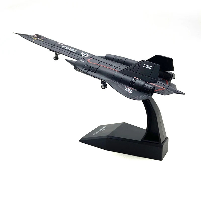 JASON TUTU 1/144 Scale US Air Force SR-71 Blackbird Reconnaissance Aircraft Alloy Model Diecast เครื