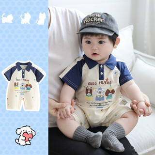 บอดี้สูทแขนสั้นสำหรับเด็กหญิงอายุ 0-28 เดือน ลายการ์ตูนน่ารั…