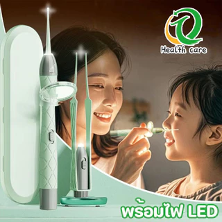 ที่แคะหูเด็ก ซิลิโคนนุ่ม ไม้แคะหู พร้อมไฟ LED ด้วยแว่นขยาย ชาร์จ ทําความสะอาดหู สําหรับเด็กทารก