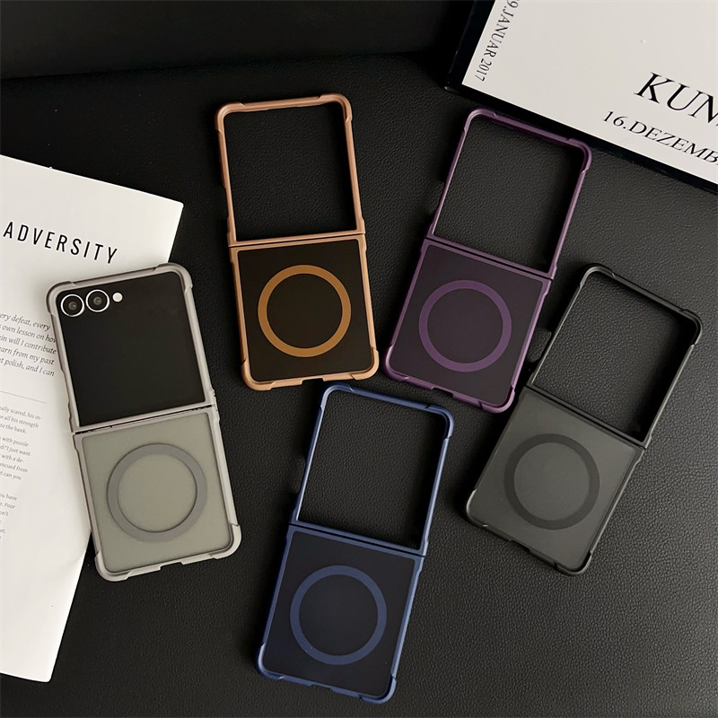 กันชนแม่เหล็กทนทานกรณี Z Flip7 Flip Z7 สําหรับ Samsung Galaxy Z Flip 7 เคสโทรศัพท์ด้านหลัง