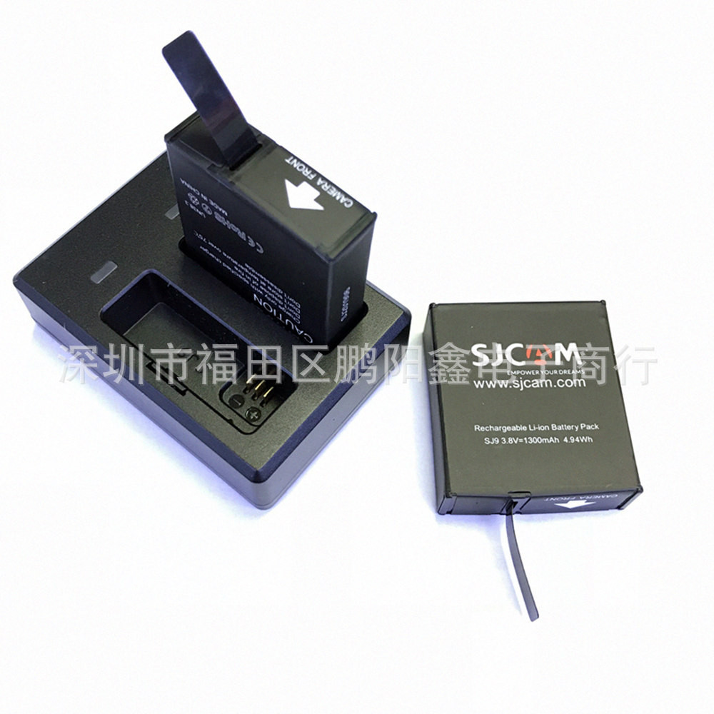 SJCAM SJ9/SJ10PRO Dual Charge/SJ11 แบตเตอรี่คู่ Cradle Charger อุปกรณ์เสริมกล้องกีฬาสุนัขภูเขา