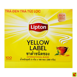 ลิปตัน ชาดำชนิดซอง แพ็ค 100 ซอง