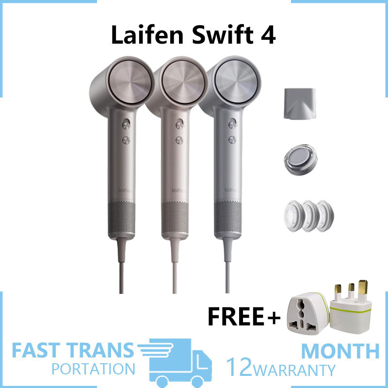 Laifen Swift 4 เครื่องเป่าผมไอออนลบความเร็วสูงแบบใช้มือถือ 1600W
