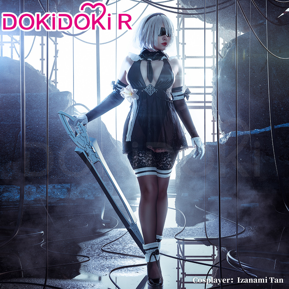 Gในสต็อก 2B คอสตูมเกม【S-2XL】DokiDoki-R YoRHaa No. 2 Type B หน้ากาก 2B x Stellar Blade เซ็กซี่เครื่อง