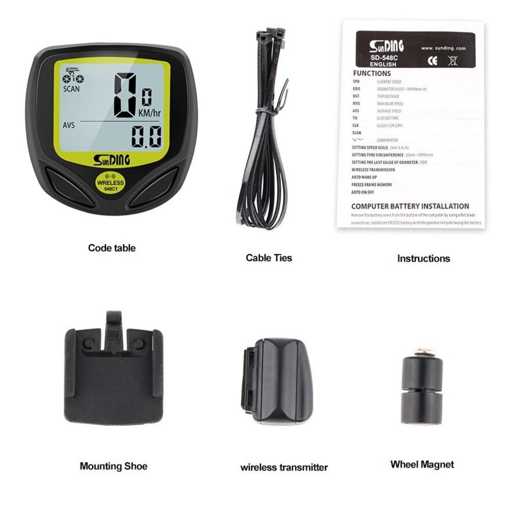 ไมล์ไร้สาย SUNDING รุ่น sd 548c 14 ฟังชั่น (แพ๊คถุง OPP) - รูปที่ 2
