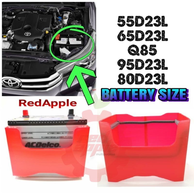 แบตเตอรี่ JACKET DIN55 DIN55L DIN55R Q85 Q95 55D23L 75D23L 115D23L ฝาครอบป้องกันแบตเตอรี่ / ฝาครอบแบ