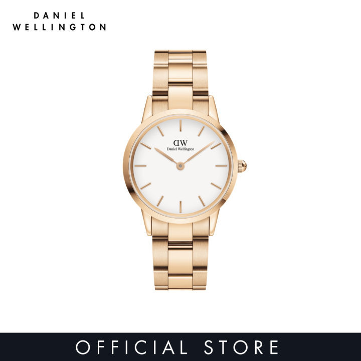 Daniel Wellington นาฬิกาข้อมือ Iconic Link RG White 32มม สีโรสโกลด์