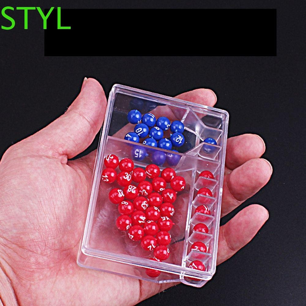 STYL Lucky Lottery Toy 5+2 6+1 Mini Party Game Entertainment Easy Read Numbers Jackpot Bingo Games