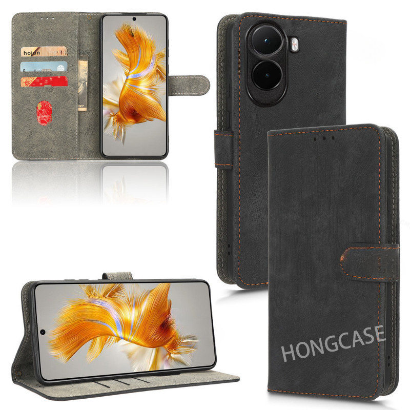 เคสโทรศัพท์สําหรับ Xiaomi Poco M7 Plus PocoM7 PocoM7Plus M7Plus 4G 5G 2025 หรูหราหนัง Flip Casing Ca